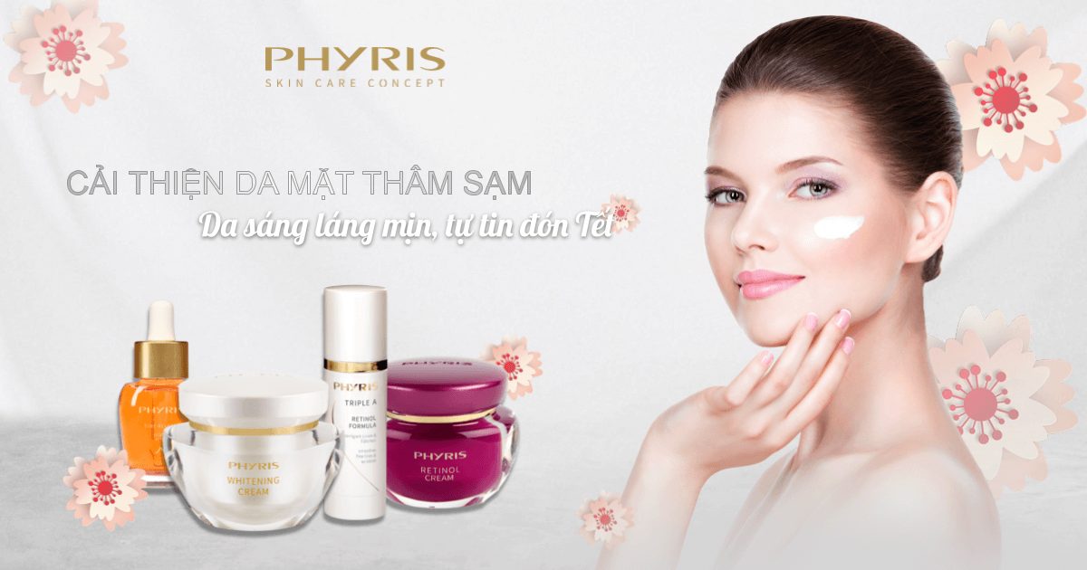 Cải thiện da thâm sạm với các sản phẩm của Phyris để luôn tự tin với làn da đẹp.